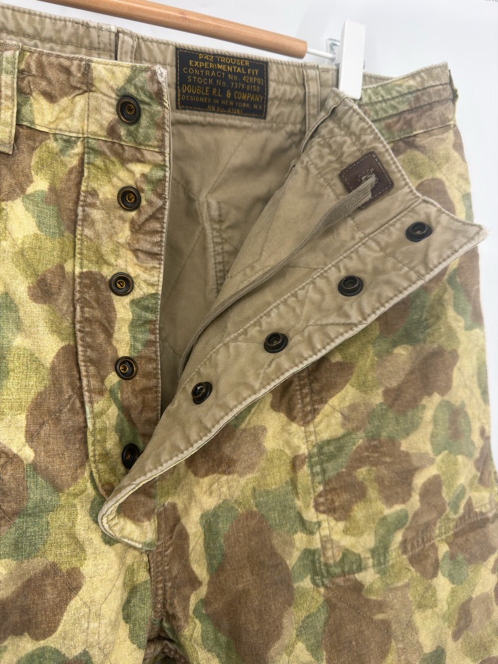 RARE Vintage RRL Double RL P42 Experimental Camo Trousers Reversible Military 34 - Picture 5 of 16